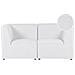 Divano Modulare 2 Posti Lemvig Velluto A Coste Bianco Sporco - Foto miniatura 4