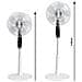 Ventilatore a Piantana Turbo Silence Extreme con 14 Velocità e 3 Modalità Automatiche Potenza 32 W Colore Bianco - Foto miniatura 2