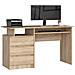 Scrivania CLP, 3 cassetti, 135x60x77 cm, Colore Sonoma Quercia - Foto miniatura 1