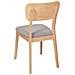 Sedia Da Pranzo Legno Chiaro Minier - Foto miniatura 4
