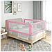 Sponda Letto di Sicurezza per Bambini Rosa 190x25 cm Tessuto - Foto miniatura 1