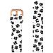 Cinturino Per Orologio In Silicone Per Samsung Galaxy Watch Paw Prints On White Background 22 Mm - Foto miniatura 1