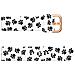 Cinturino Per Orologio In Silicone Per Samsung Galaxy Watch Paw Prints On White Background 22 Mm - Foto miniatura 3