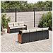 Set Divani da Giardino con Cuscini 8 pz Nero in Polyrattan - Foto miniatura 3