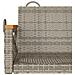 Panchina Dondolo Grigia 109x62x40 cm in Polyrattan - Foto miniatura 3