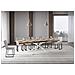 Tavolo allungabile 90x180/284 cm Plaker quercia natura gambe bianche - Foto miniatura 3