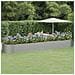 Letto Giardino Acciaio Vernice A Polvere 584x140x68cm Argento - Foto miniatura 6