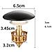 Scarico Per Lavabo, Scarico Per Lavabo Con Coperchio Nero In Ceramica - Foto miniatura 3
