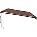 Tenda da Sole Retrattile Automatica con LED Marrone 600x300 cm - Foto miniatura 5