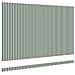 Tessuto per Sostituzione Tenda per Struttura 5x3.5 m Verde e Bianco - Foto miniatura 4