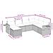 Set Divani da Giardino 7pz con Cuscini Grigio Chiaro Polyrattan - Foto miniatura 4