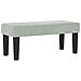 Letto a Molle con Materasso e Panca Grigio Chiaro 90x190 cm Velluto - Foto miniatura 6