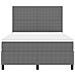 Letto con Sommier e Materasso Grigio Chiaro 140x200 cm Tessuto in corduroy - Foto miniatura 8