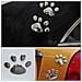 Set Di 10 Adesivi 3d Per Auto: Impronte Creative Per La Decorazione Del Veicolo Silver - Foto miniatura 2