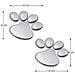 Set Di 10 Adesivi 3d Per Auto: Impronte Creative Per La Decorazione Del Veicolo Silver - Foto miniatura 3