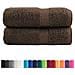 Asciugamani Premium SOLUND 2 pz Marrone 30x30 cm 600 g/m² - Foto miniatura 2
