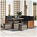Set Divano da Giardino 8 pcs Grigio 90 x 55 x 71 cm polyrattan - Foto miniatura 2