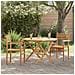 Sedie impilabili da giardino 2 pcs Marrone 55.5 x 55.5 x 90 cm - Foto miniatura 2