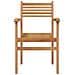 Sedie impilabili da giardino 2 pcs Marrone 55.5 x 55.5 x 90 cm - Foto miniatura 5