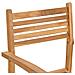 Sedie impilabili da giardino 2 pcs Marrone 55.5 x 55.5 x 90 cm - Foto miniatura 9