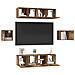 Set mobile TV 6 pcs Legno vecchio Legno multistrato - Foto miniatura 3