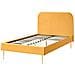 Letto Velluto Flayat 120 X 200 Cm Giallo - Foto miniatura 4