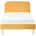Letto Velluto Flayat 120 X 200 Cm Giallo - Foto miniatura 5