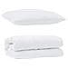 Piumone con Cuscino 2 pcs Bianco 135 x 200 cm Microfibra - Foto miniatura 1