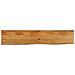 Piano Tavolo Bordi Vivi 180x30x2,5 cm Legno Massello di Mango - Foto miniatura 1