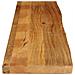 Piano Tavolo Bordi Vivi 180x30x2,5 cm Legno Massello di Mango - Foto miniatura 4