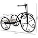 Supporto Bici In Mosaico Beige E Ferro Battuto 53x23,5x36h - Foto miniatura 4