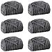 Coperte da Pile 6 pcs Grigio scuro 150 x 130 cm Panno - Foto miniatura 1