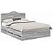 Struttura del letto con cassetto Grigio Sonoma 140 x 190 cm - Foto miniatura 1
