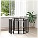 Cancello per cani 6 pcs Nero 60 x 80 cm Acciaio zincato - Foto miniatura 2