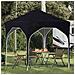 Tenda per feste a pop-up 194 x 194 x 245 cm Antracite - Foto miniatura 2