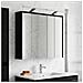 Mobiletto per specchio da bagno Rovere Nero 73,5 x 16 x 62,5 cm - Foto miniatura 4