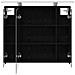 Mobiletto per specchio da bagno Rovere Nero 73,5 x 16 x 62,5 cm - Foto miniatura 7