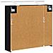 Mobiletto per specchio da bagno Rovere Nero 73,5 x 16 x 62,5 cm - Foto miniatura 9