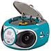 Stereo Portatile Cd Boombox Cd 512 Turchese - Foto miniatura 5