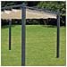 Pergola in alluminio per esterno cm 300x400 in poliestere - Foto miniatura 3