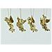 Angioletto 10cm Oro Glitterato Con Decoro Natale Addobbi Decoro - Foto miniatura 1