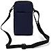 Borsello Da Cintura Smartphone Passante Per Moschettone Tracolla 2 Tasche Blu - Foto miniatura 1