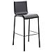 Sgabello Bar Impilabile Avola In Metallo Nero E Similpelle I Sedia Alta Da Cucina Con Schienale Altezza Seduta 78 CM Nero - Foto miniatura 1
