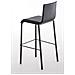 Sgabello Bar Impilabile Avola In Metallo Nero E Similpelle I Sedia Alta Da Cucina Con Schienale Altezza Seduta 78 CM Nero - Foto miniatura 3