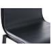Sgabello Bar Impilabile Avola In Metallo Nero E Similpelle I Sedia Alta Da Cucina Con Schienale Altezza Seduta 78 CM Nero - Foto miniatura 5