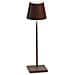 Poldina Pro Corten Lampada Da Tavolo Led Dimmerabile In Alluminio, Protezione Ip54, Uso Interno / esterno, Base Di Ricarica A Contatto, H38cm, Plug Eu - Foto miniatura 3