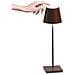 Poldina Pro Corten Lampada Da Tavolo Led Dimmerabile In Alluminio, Protezione Ip54, Uso Interno / esterno, Base Di Ricarica A Contatto, H38cm, Plug Eu - Foto miniatura 2