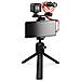 Universal Vlogger Kit con Microfono e Treppiede Nero / Rosso - Foto miniatura 1