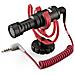 Universal Vlogger Kit con Microfono e Treppiede Nero / Rosso - Foto miniatura 3