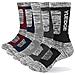 Uomo 5 Paia Wicking Cuscino Comodo Respirabile Casuale Crew Socks Outdoor Multi Prestazioni Escursionismo Camminare Athletic Socks (l)  - Foto miniatura 1